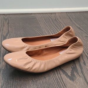 Lanvin Classic Nude Patent Ballet Flats
